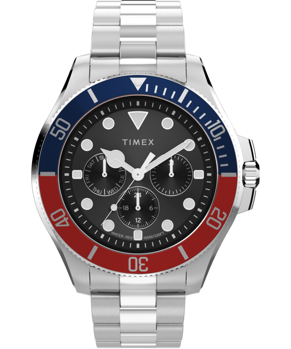 Heritage Harborside Coast Multifunction 43mm Stainless Steel Bracelet Watch