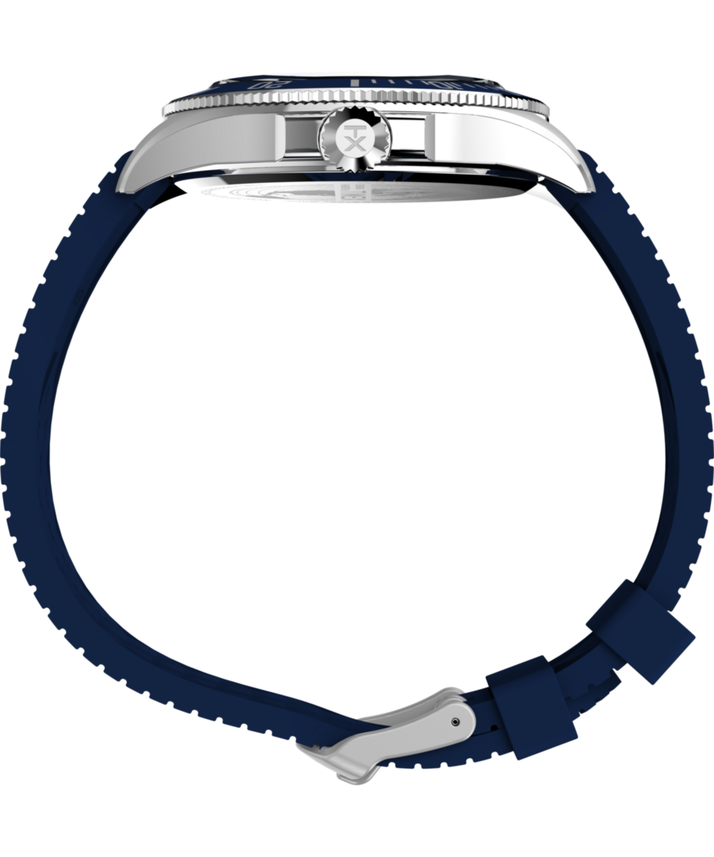 Heritage Harborside Coast Multifunction 43mm Synthetic Rubber Strap Watch