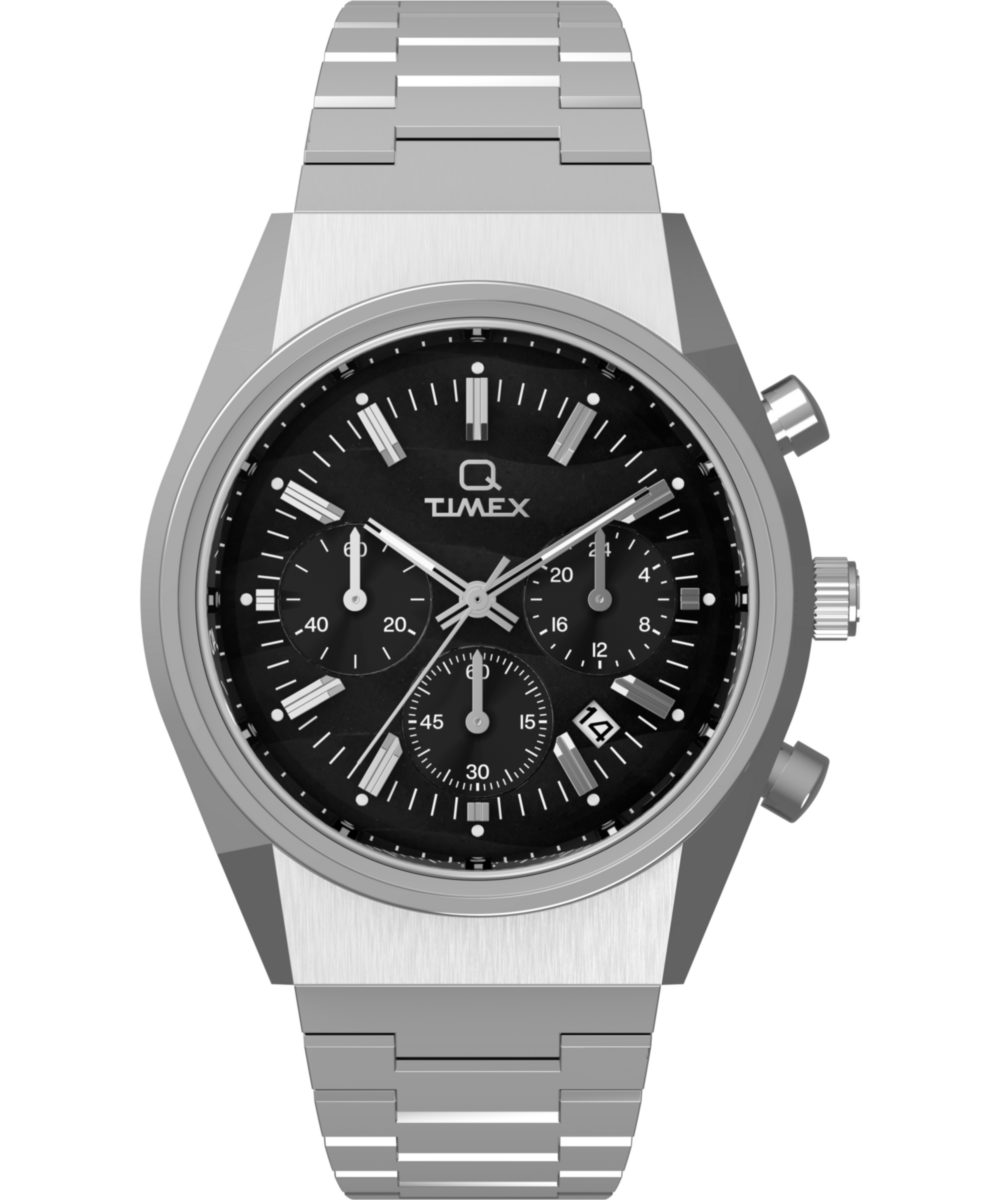 Heritage Q Timex Falcon Eye Chronograph 40mm Stainless Steel Bracelet Watch