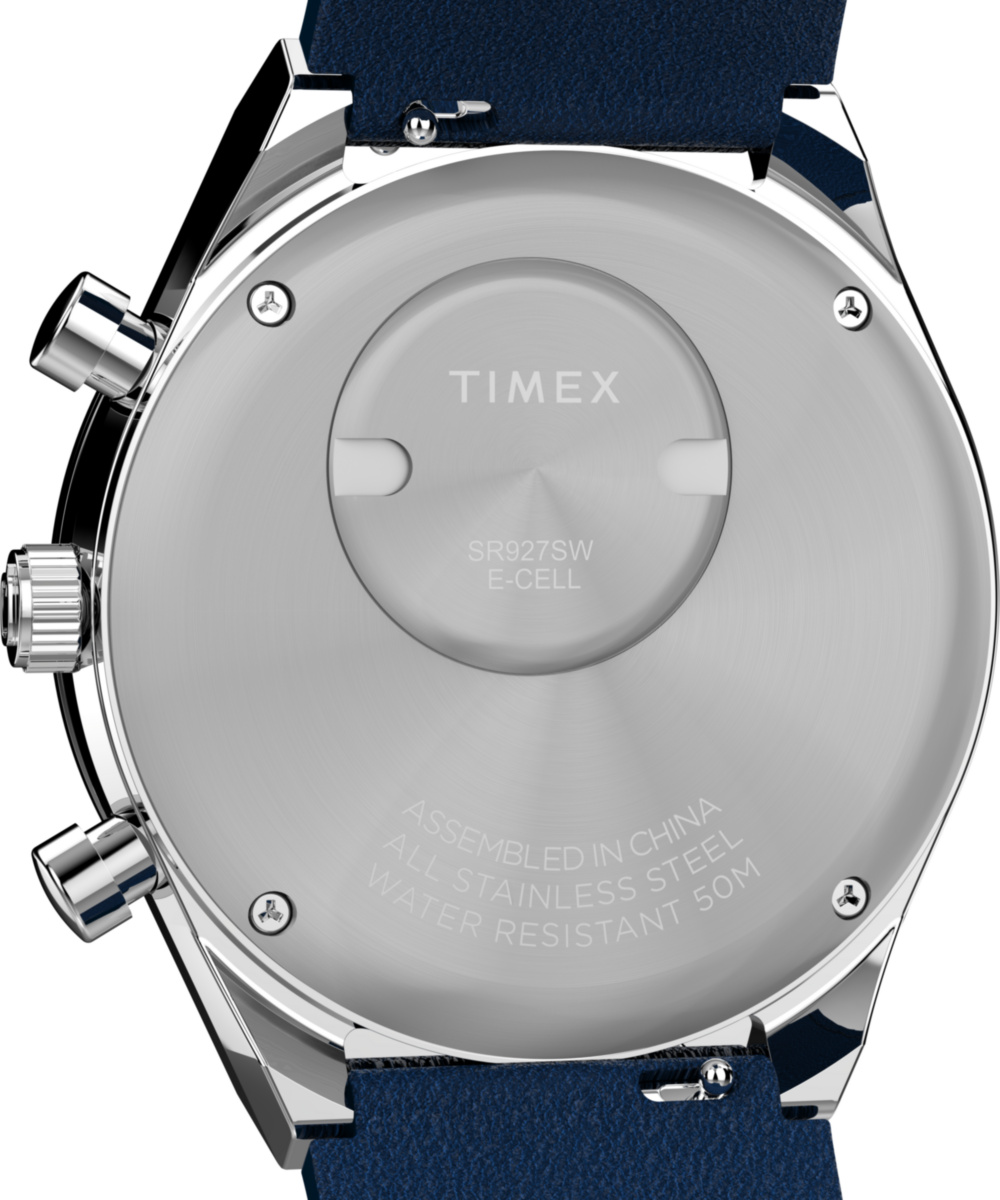 Heritage Q Timex Chronograph 40mm Leather Strap Watch