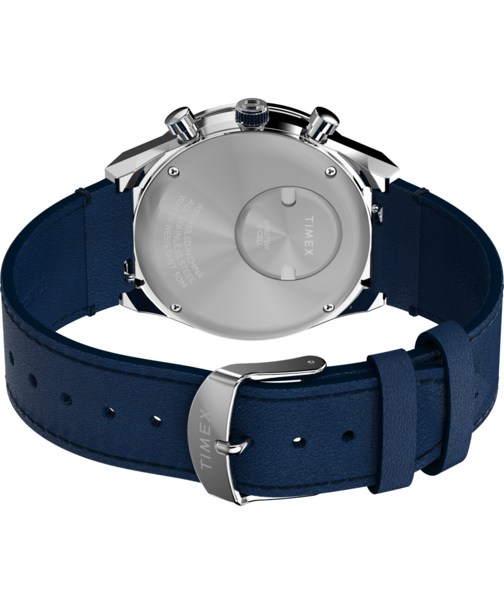 Heritage Q Timex Chronograph 40mm Leather Strap Watch