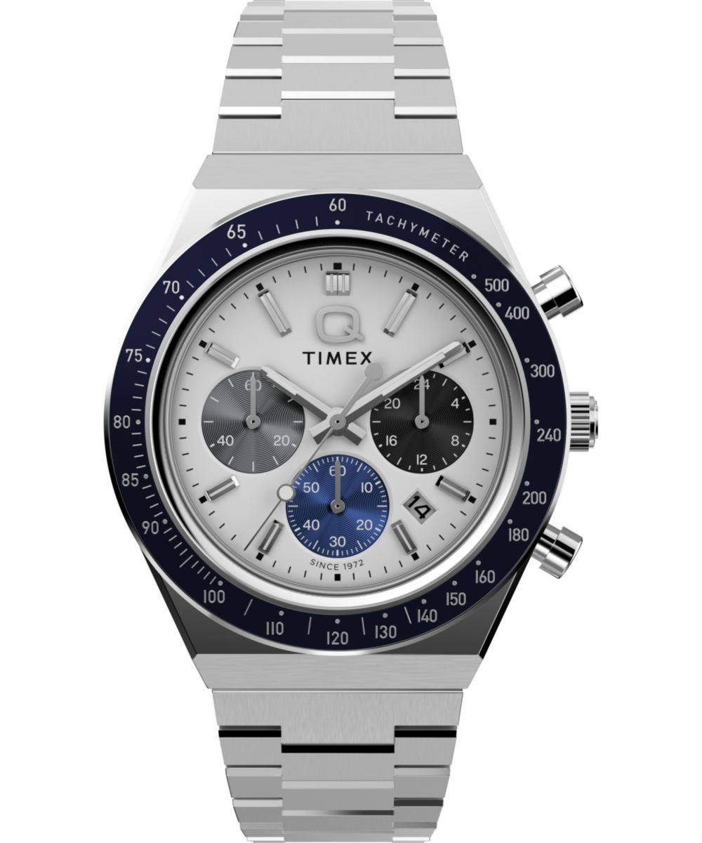 Heritage Q Timex Chronograph 40mm Stainless Steel Bracelet Watch