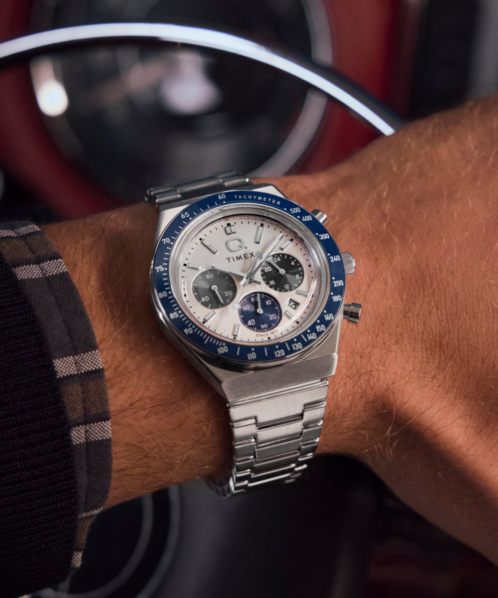 Heritage Q Timex Chronograph 40mm Stainless Steel Bracelet Watch