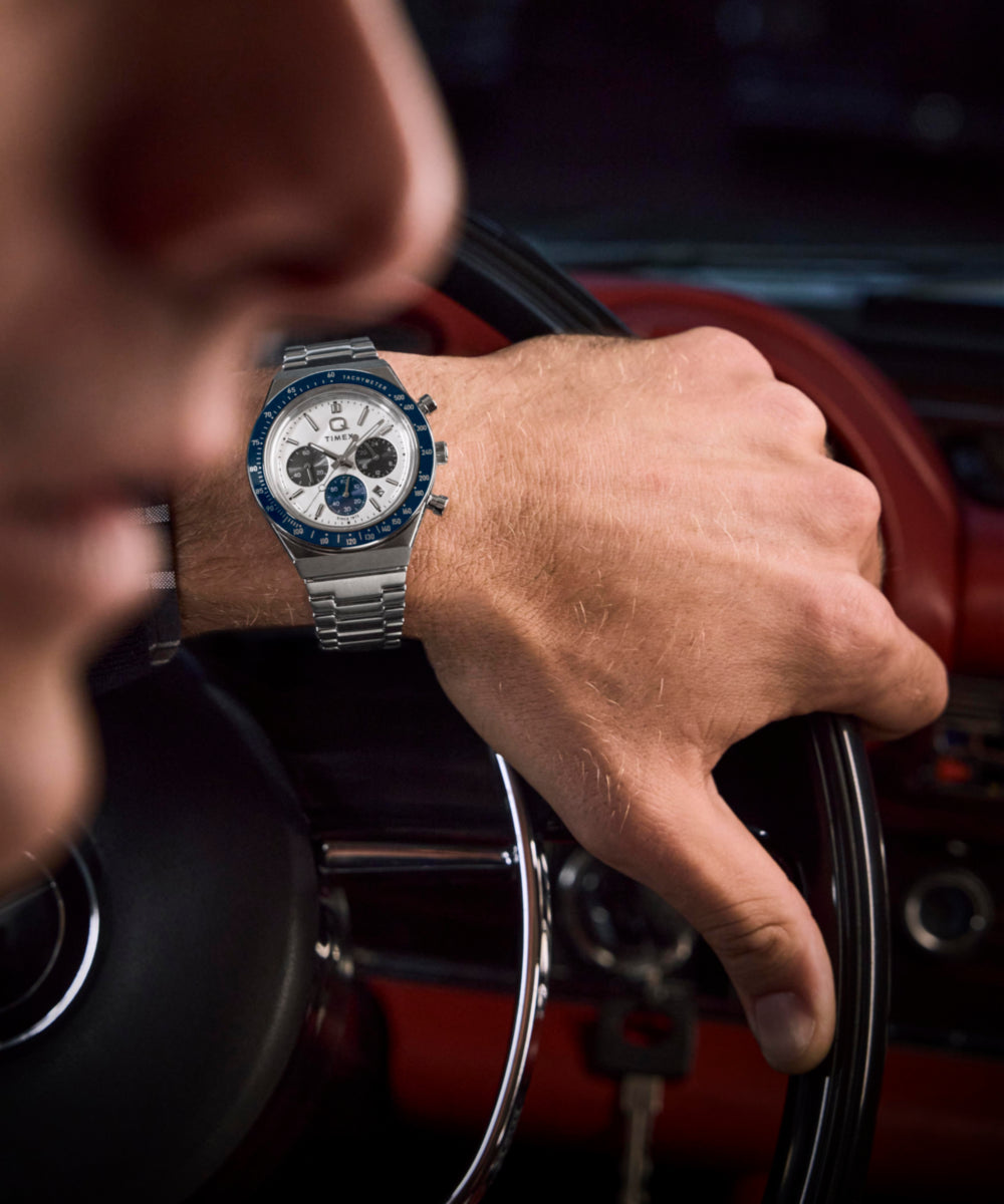 Heritage Q Timex Chronograph 40mm Stainless Steel Bracelet Watch