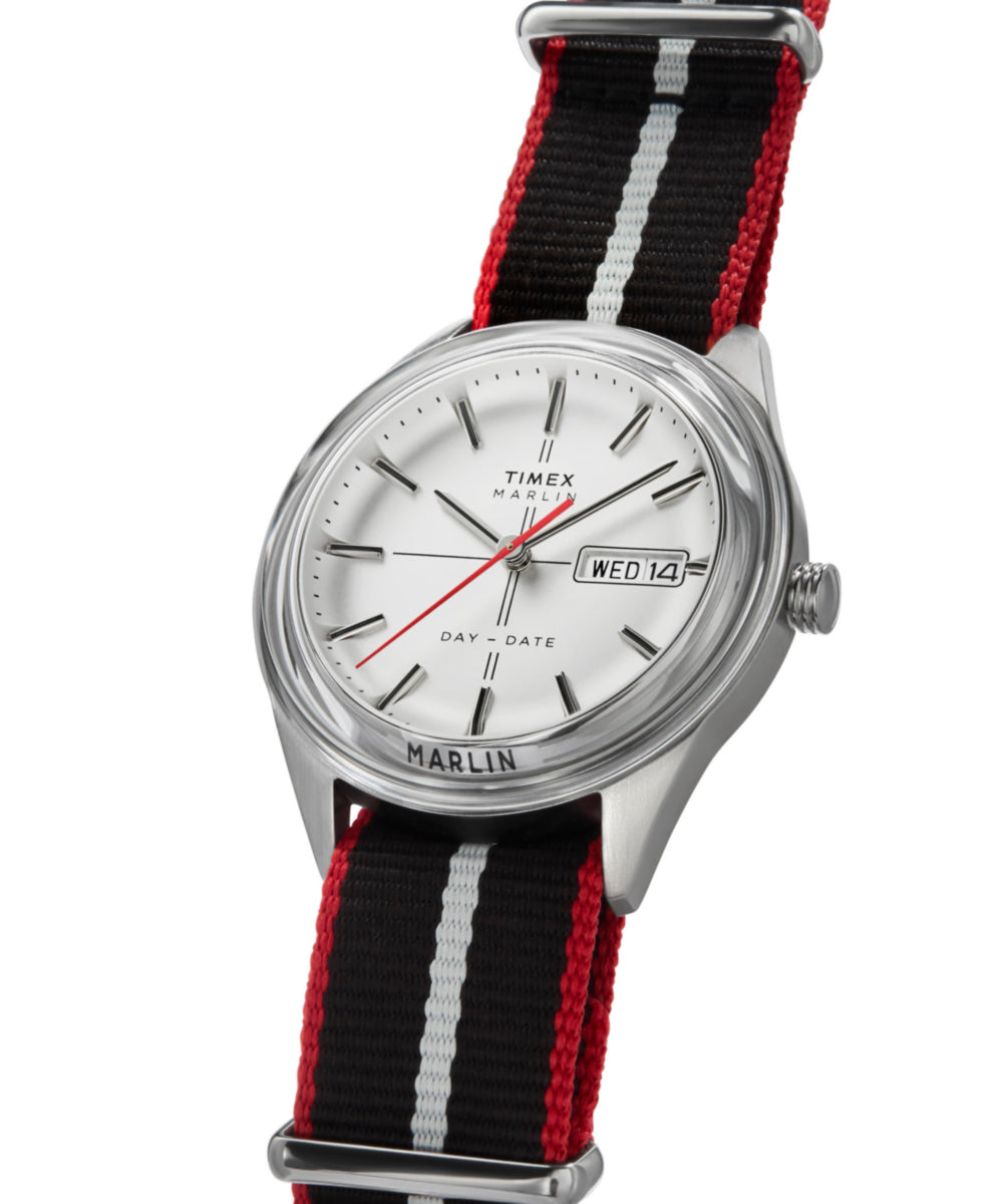 Heritage Marlin Jet Quartz 38mm Fabric Strap Watch