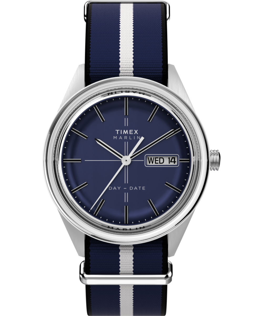 Heritage Marlin Jet Quartz 38mm Fabric Strap Watch