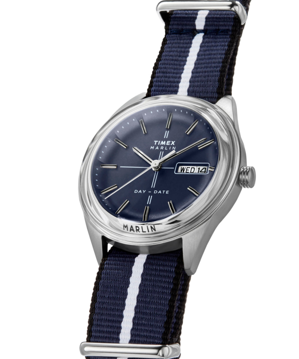 Heritage Marlin Jet Quartz 38mm Fabric Strap Watch