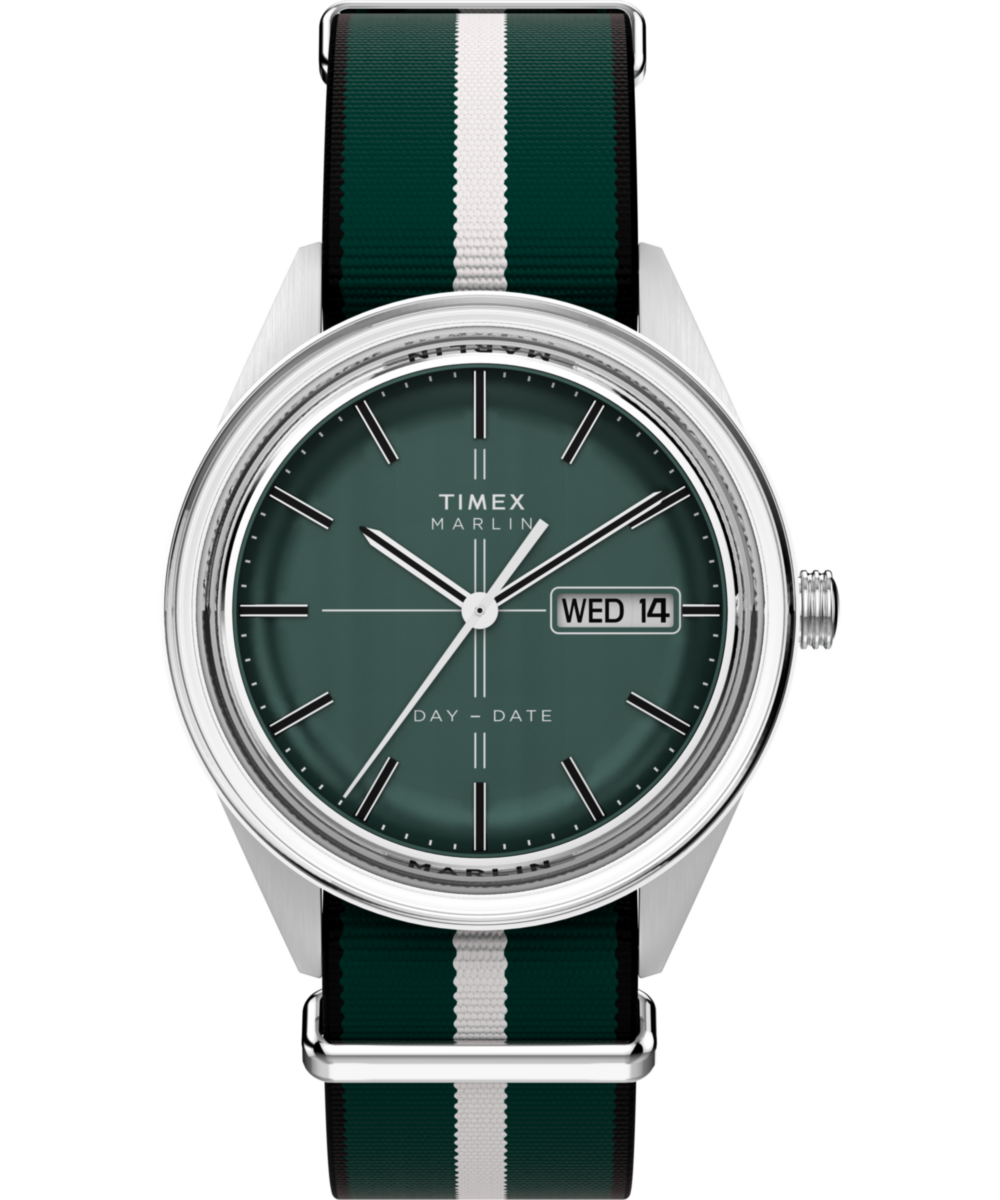 Heritage Marlin Jet Quartz 38mm Fabric Strap Watch