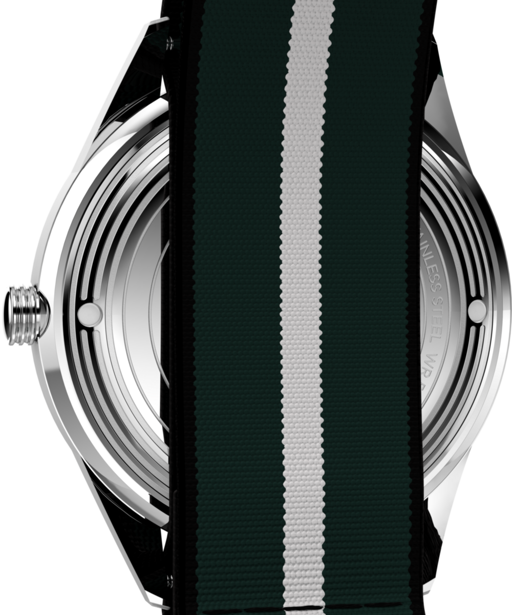 Heritage Marlin Jet Quartz 38mm Fabric Strap Watch