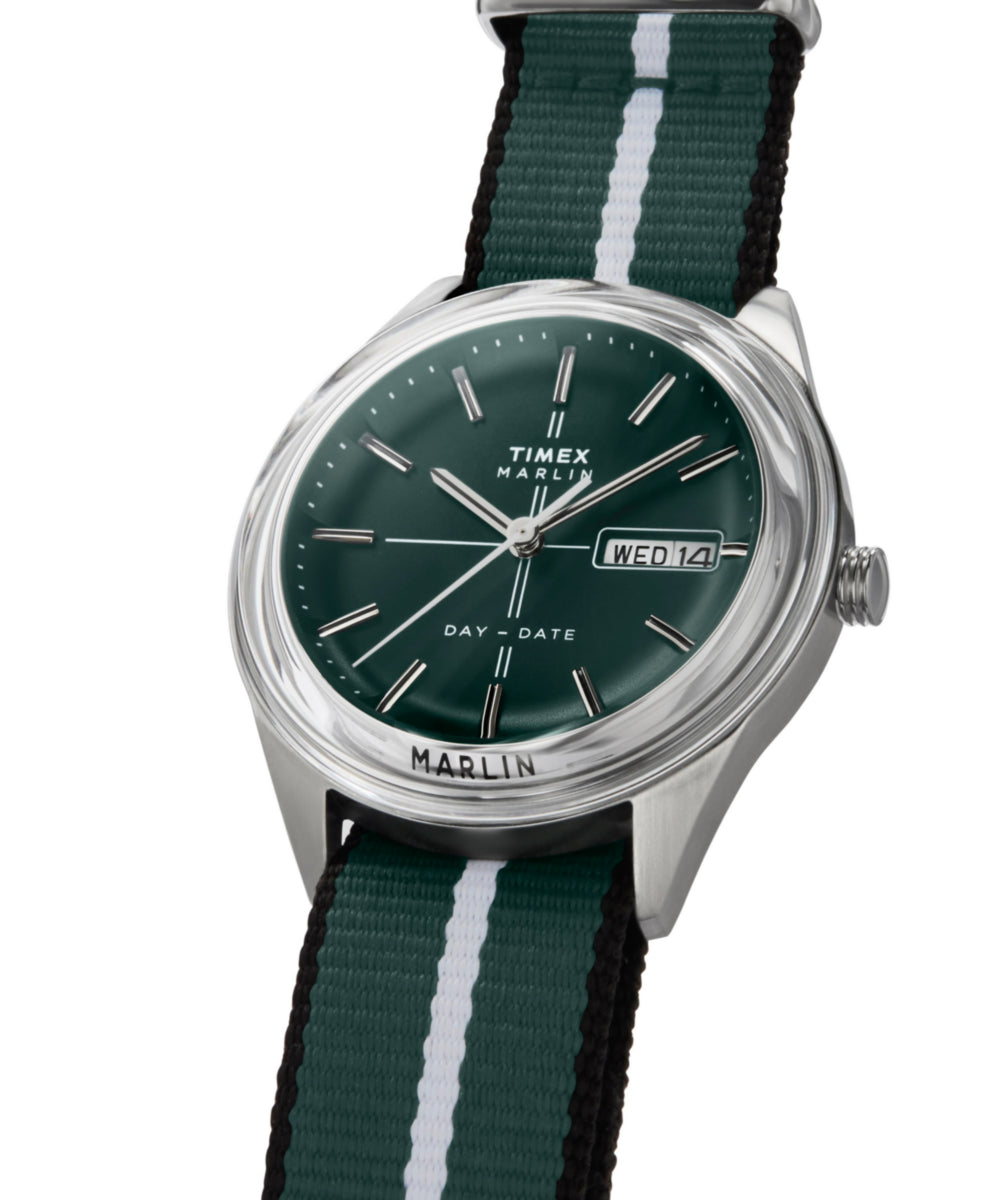 Heritage Marlin Jet Quartz 38mm Fabric Strap Watch
