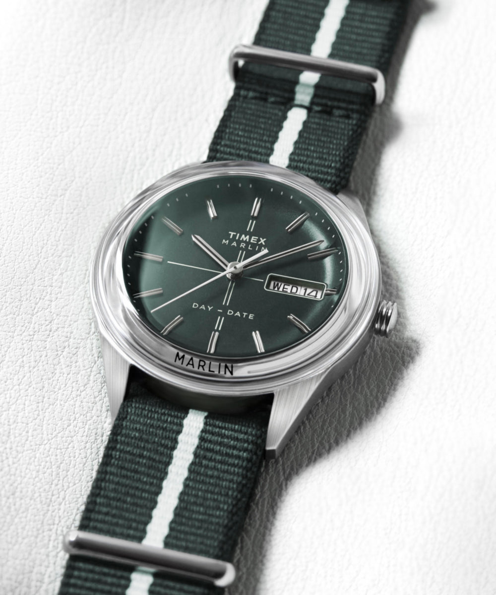 Heritage Marlin Jet Quartz 38mm Fabric Strap Watch