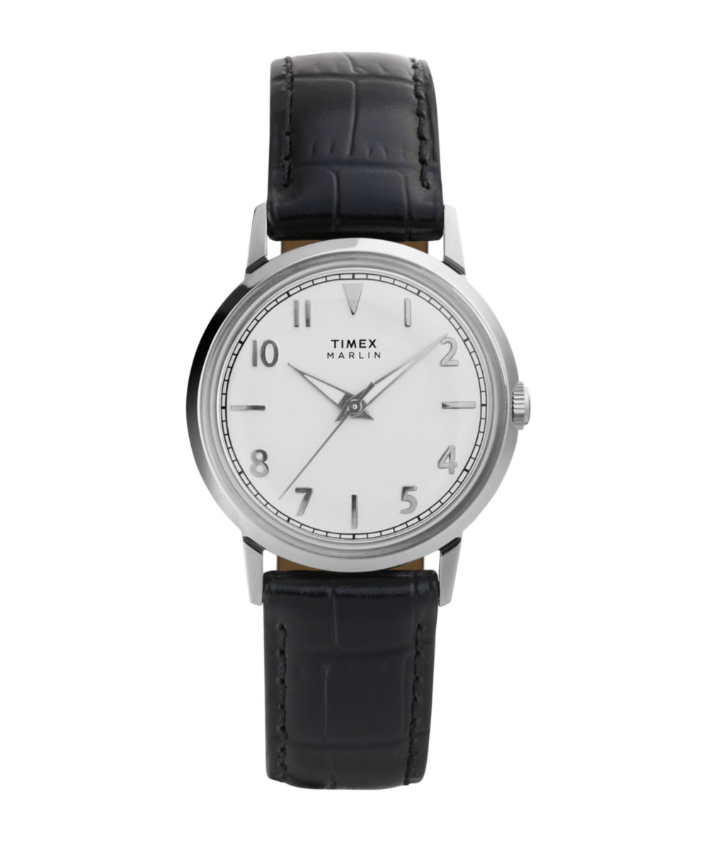 Heritage Marlin Quartz 34mm Leather Strap Watch