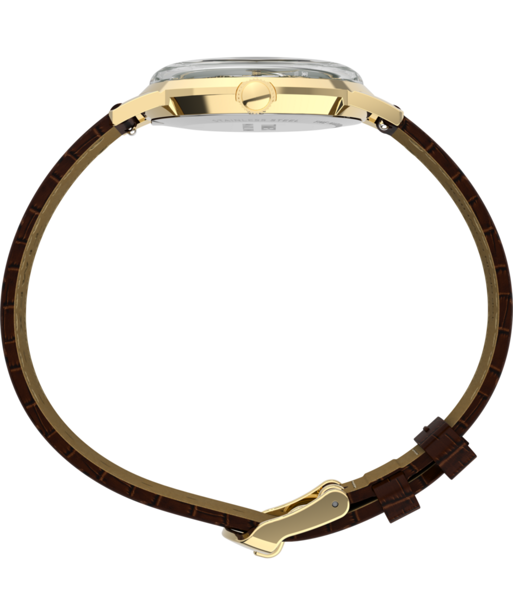 Heritage Marlin Quartz 34mm Leather Strap Watch