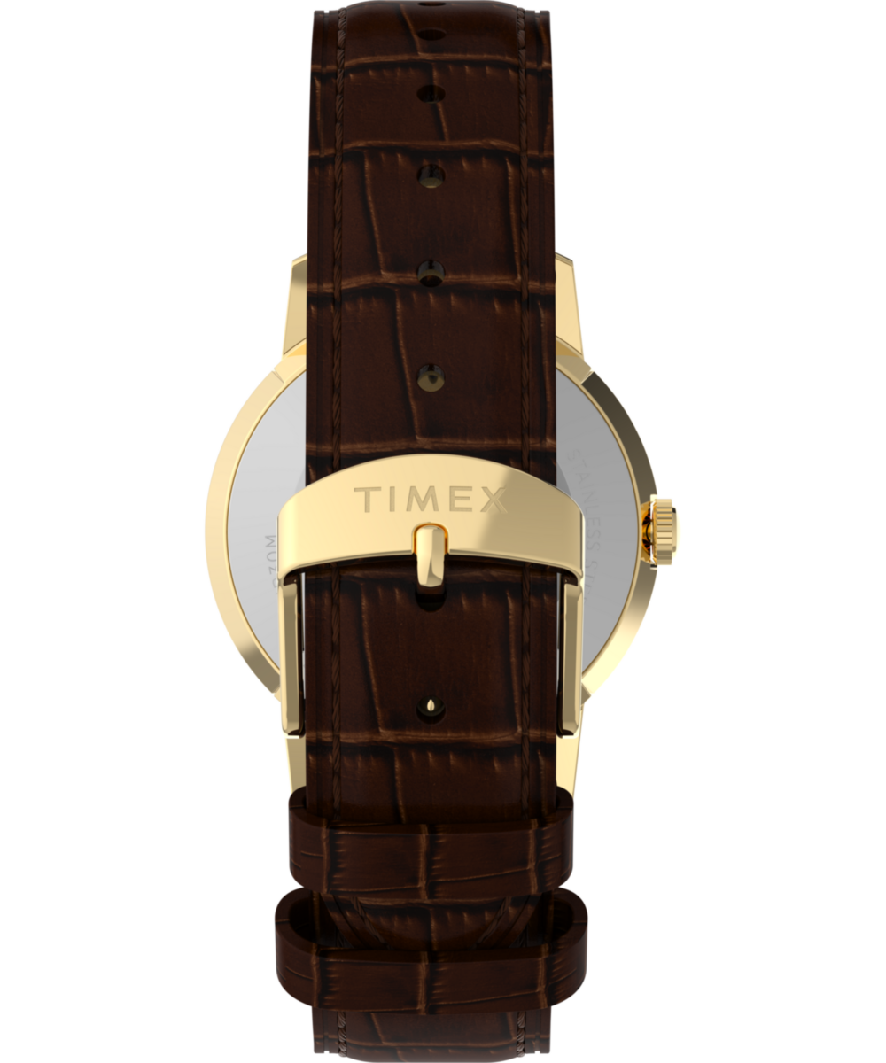Heritage Marlin Quartz 34mm Leather Strap Watch