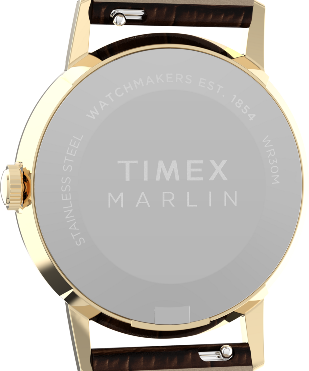 Heritage Marlin Quartz 34mm Leather Strap Watch