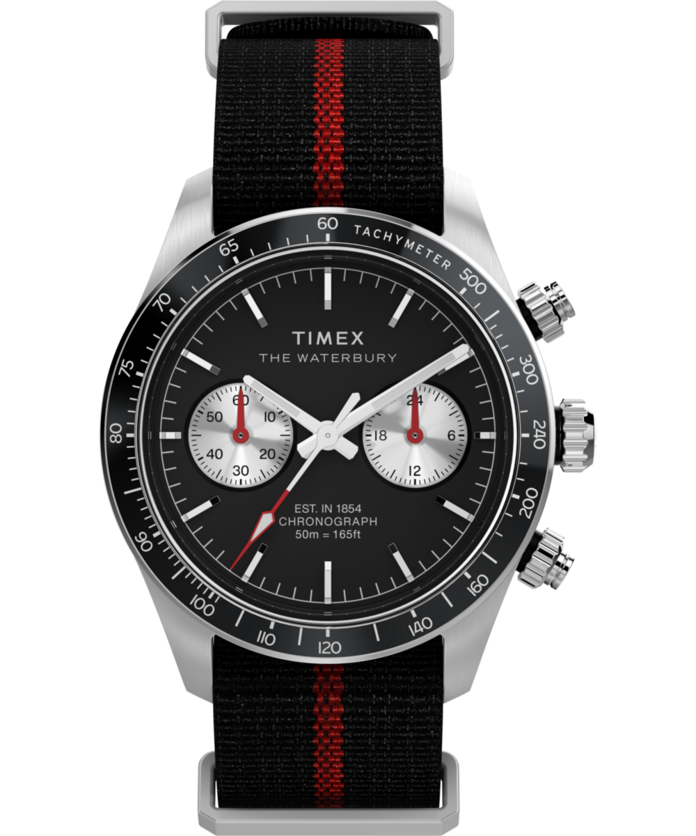 Heritage Waterbury Heritage Chronograph 39mm Fabric Strap Watch