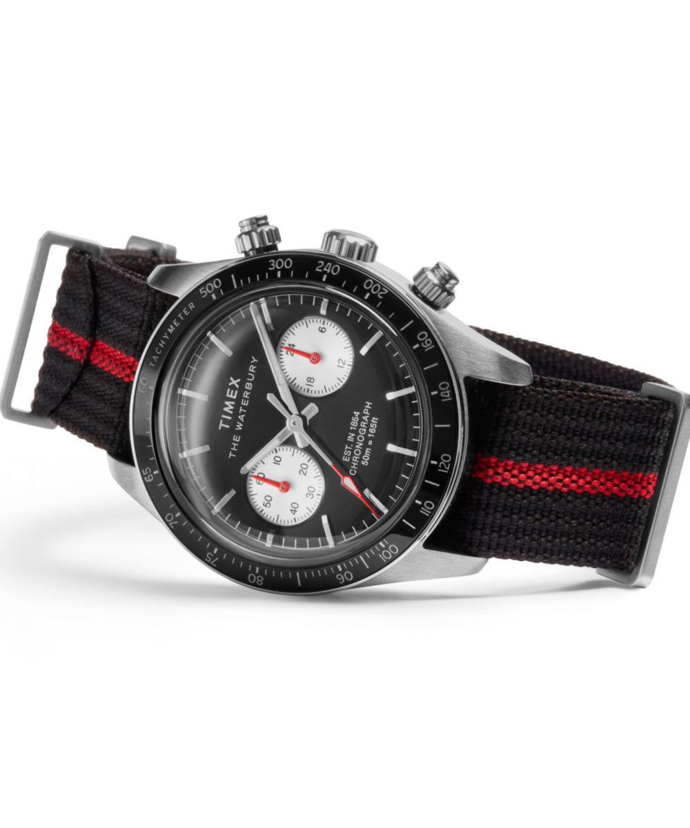 Heritage Waterbury Heritage Chronograph 39mm Fabric Strap Watch