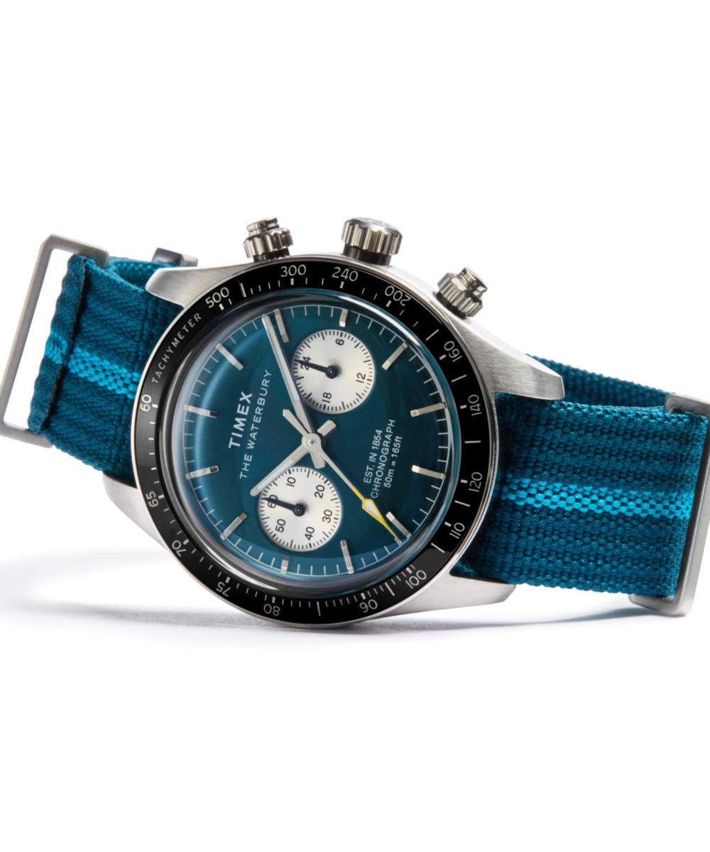 Heritage Waterbury Heritage Chronograph 39mm Fabric Strap Watch