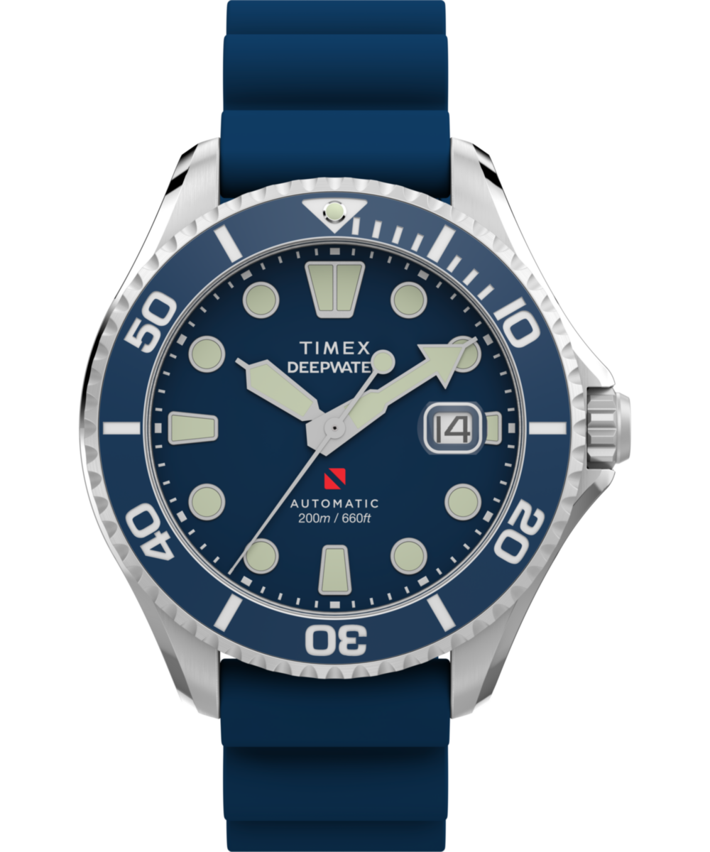 Heritage Deepwater Meridian 200 Automatic 44mm HNBR Rubber Strap Watch