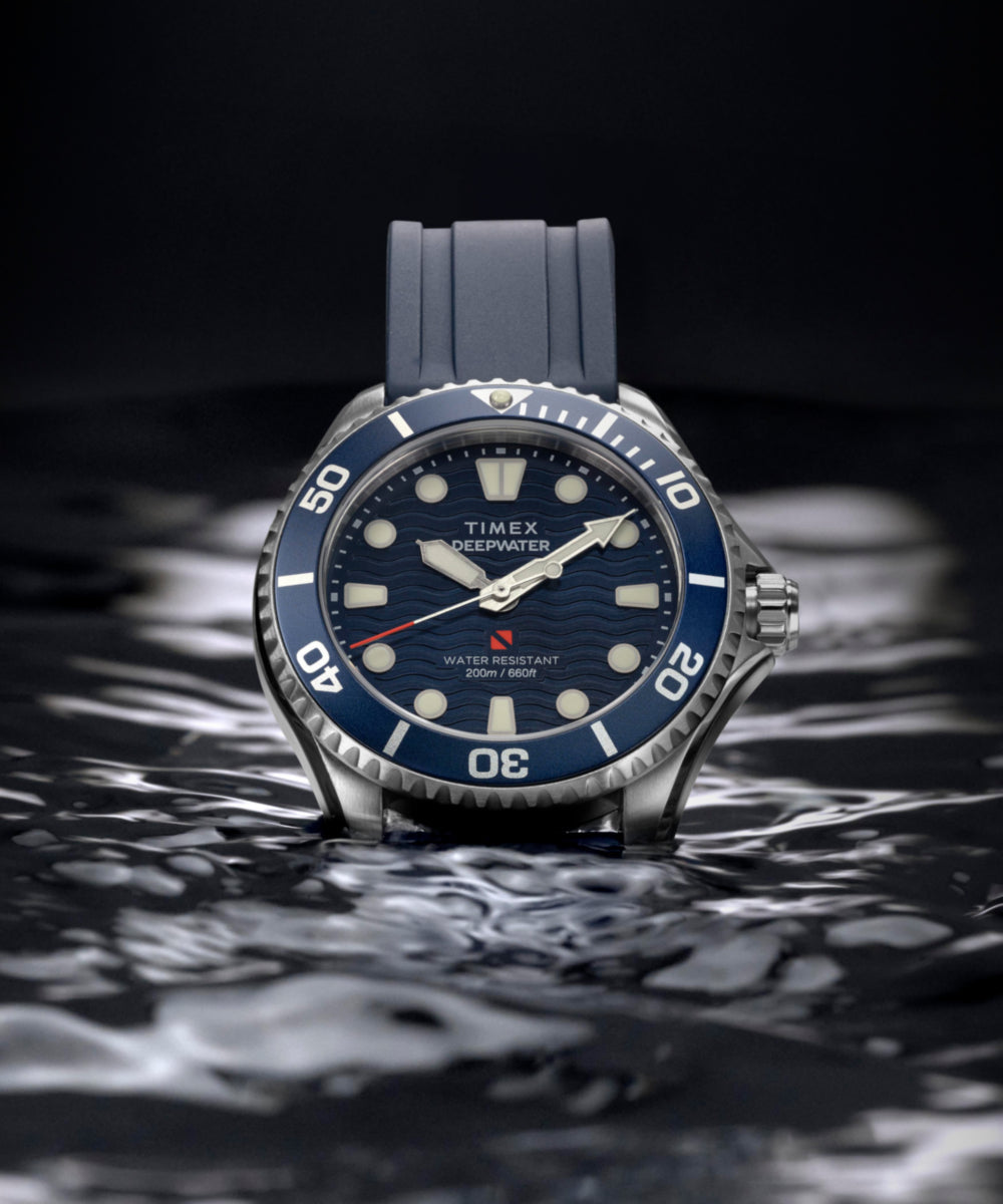 Heritage Deepwater Meridian 200 38mm HNBR Rubber Strap Watch