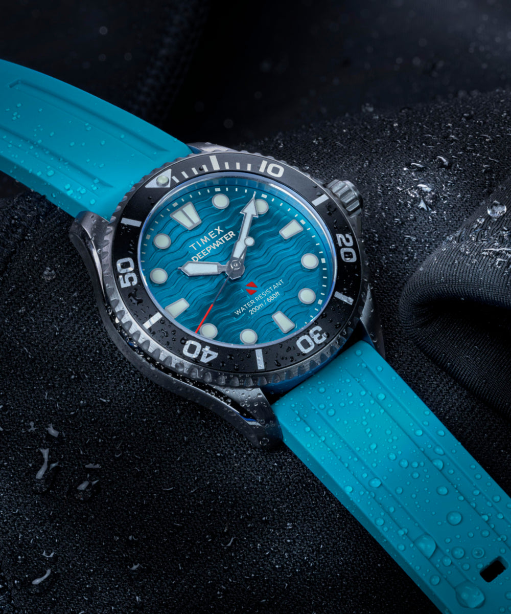 Heritage Deepwater Meridian 200 38mm HNBR Rubber Strap Watch