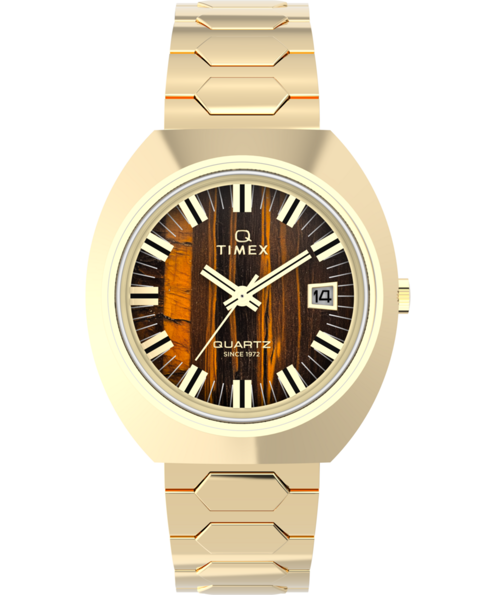 Heritage Q Timex 1972 Time Machine Reissue 39mm Stainless Steel Bracelet Watch
