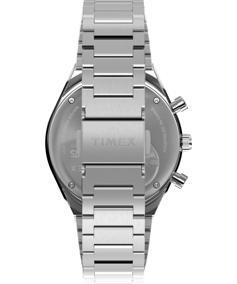 Heritage Peanuts x Q Timex Chronograph 40mm Stainless Steel Bracelet Watch