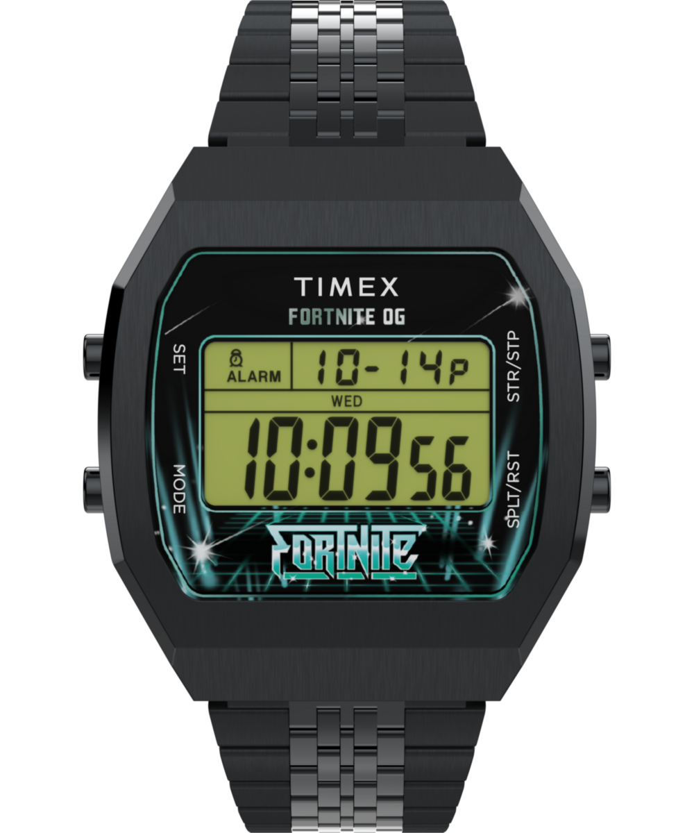 Heritage Timex x Fortnite T80 36mm Stainless Steel Bracelet Watch