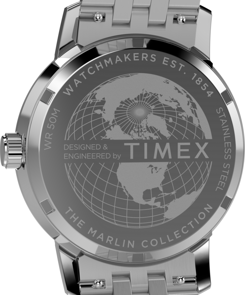 Heritage Marlin Quartz GMT 40mm Stainless Steel Bracelet Watch