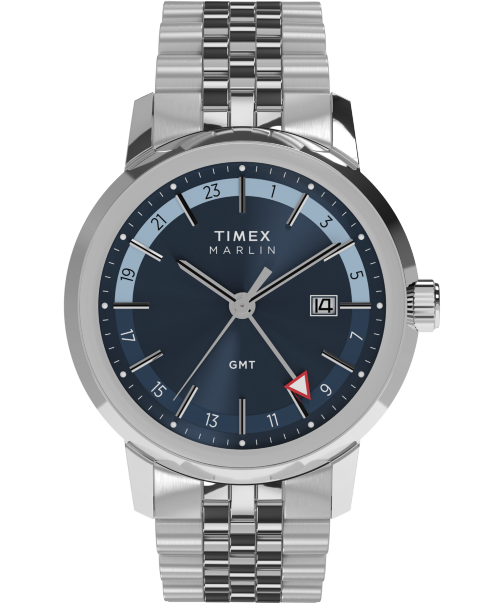 Heritage Marlin Quartz GMT 40mm Stainless Steel Bracelet Watch