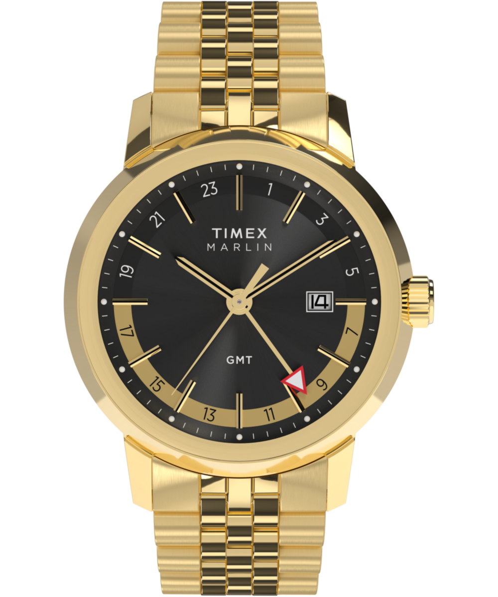 Heritage Marlin Quartz GMT 40mm Stainless Steel Bracelet Watch