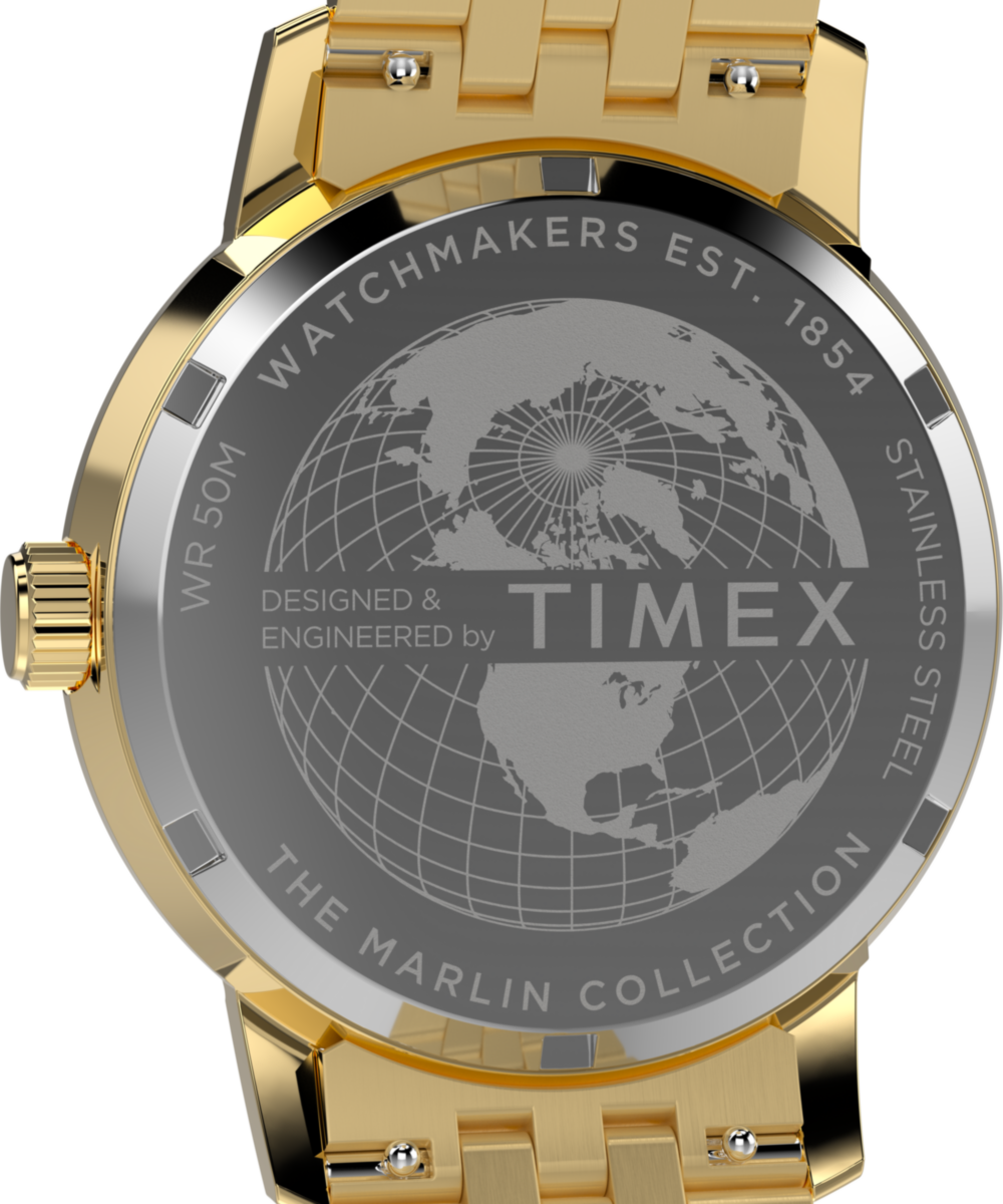 Heritage Marlin Quartz GMT 40mm Stainless Steel Bracelet Watch