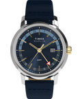Heritage Marlin Quartz GMT 40mm Leather Strap Watch