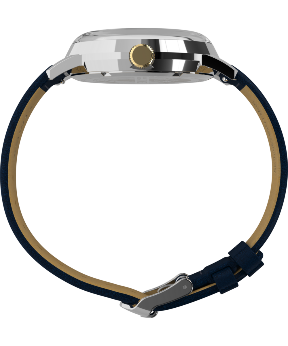Heritage Marlin Quartz GMT 40mm Leather Strap Watch