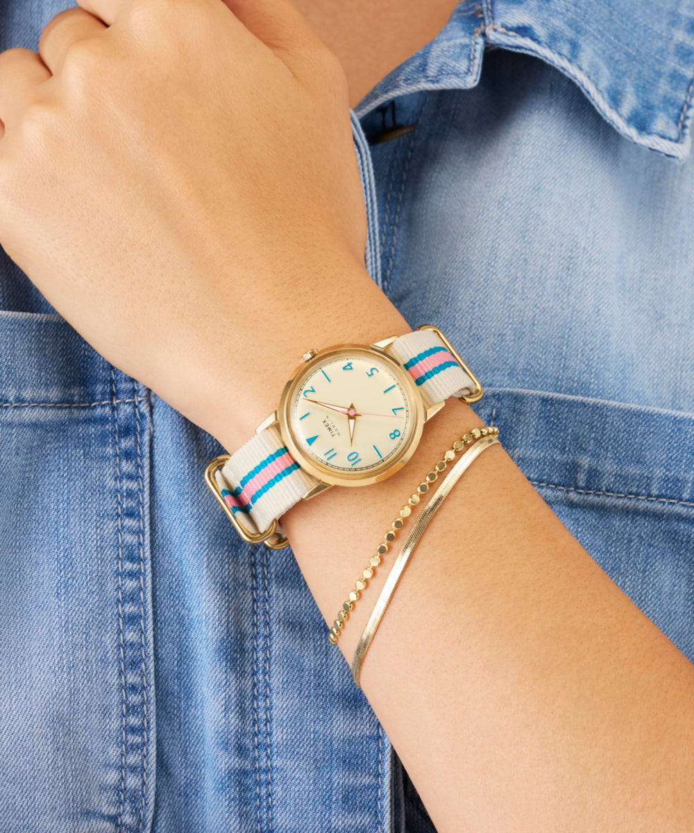 Heritage Marlin 34mm Fabric Strap Watch