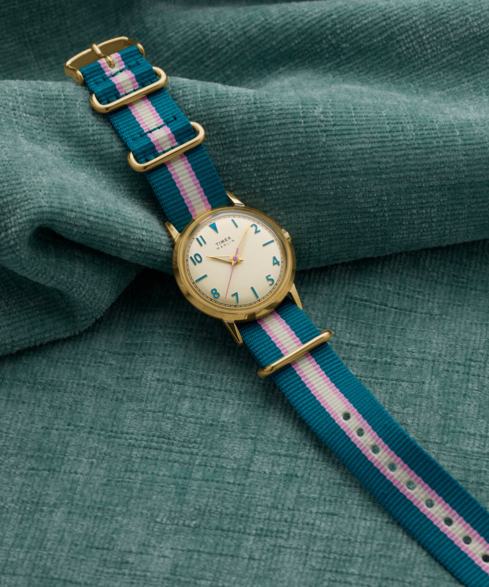 Heritage Marlin 34mm Fabric Strap Watch