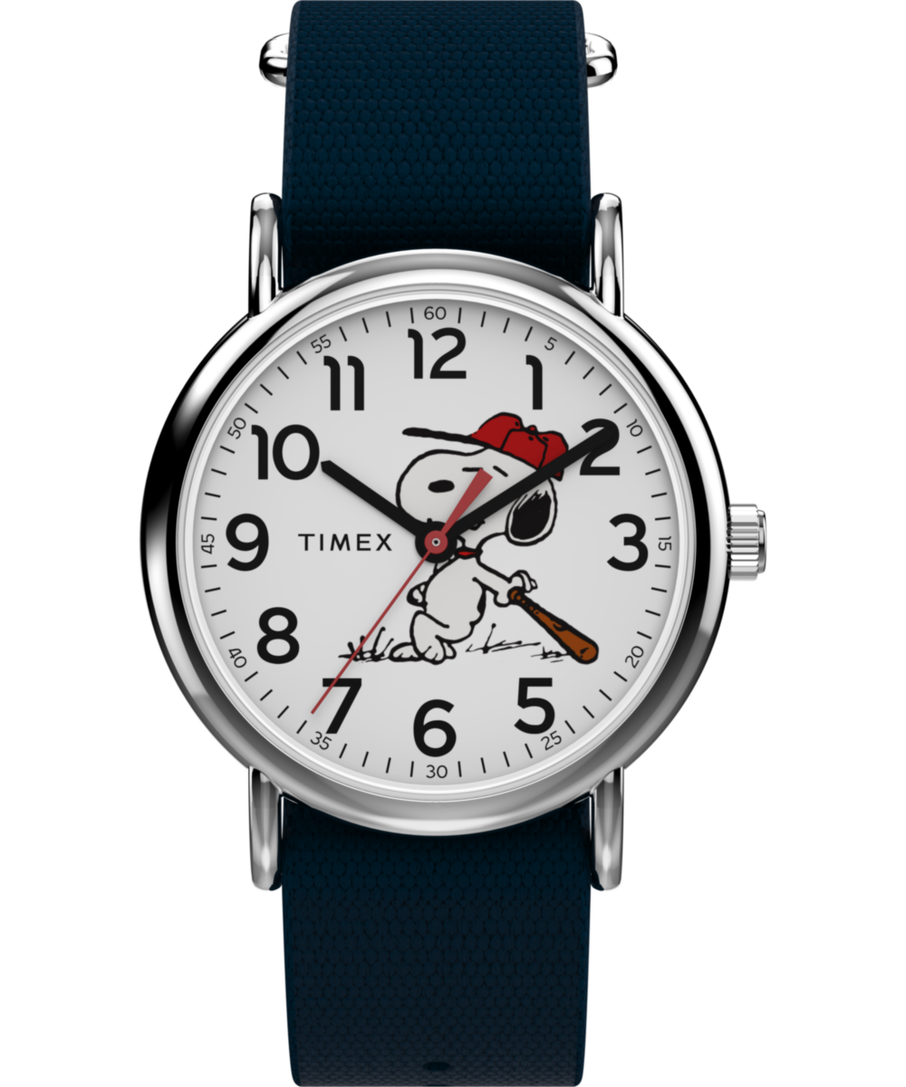 Heritage Peanuts x Timex Weekender Baseball 38mm Fabric Strap Watch