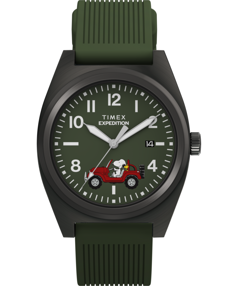 Heritage Peanuts x Timex Expedition Snoopy Road Trip 39mm Silicone Strap Watch