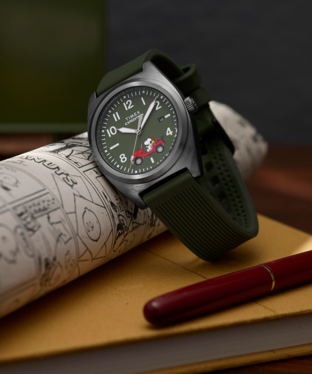 Heritage Peanuts x Timex Expedition Snoopy Road Trip 39mm Silicone Strap Watch