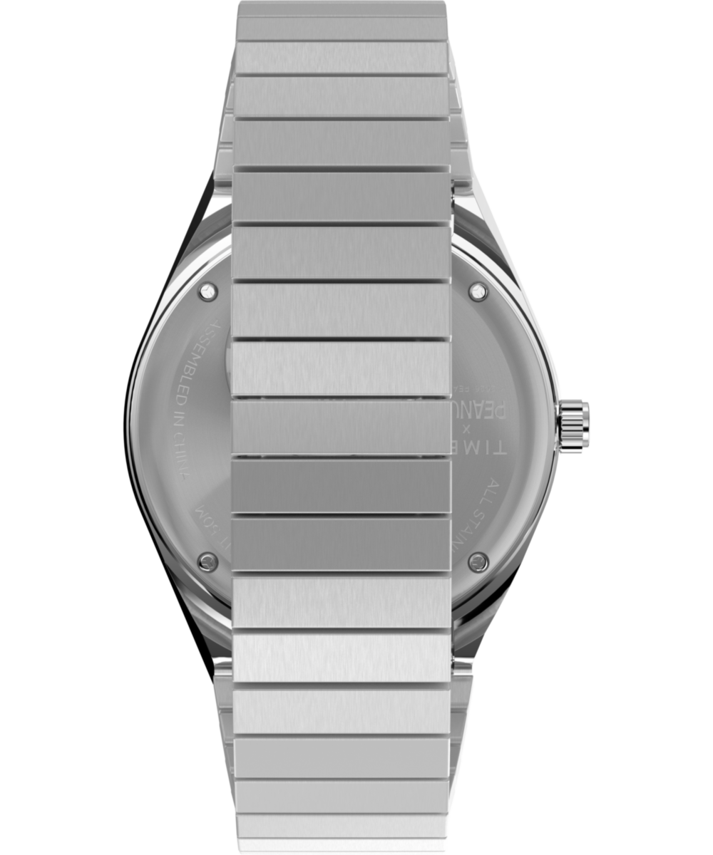 Heritage Peanuts x Q Timex 36mm Stainless Steel Expansion Band Watch