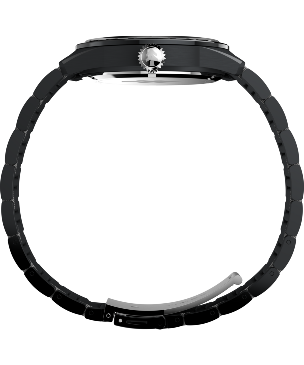 Heritage Huckberry x Timex 1979 Black Max 41mm Stainless Steel Bracelet Watch