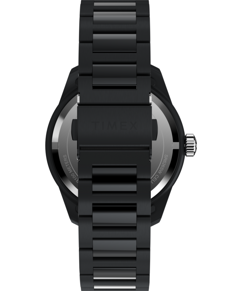 Heritage Huckberry x Timex 1979 Black Max 41mm Stainless Steel Bracelet Watch