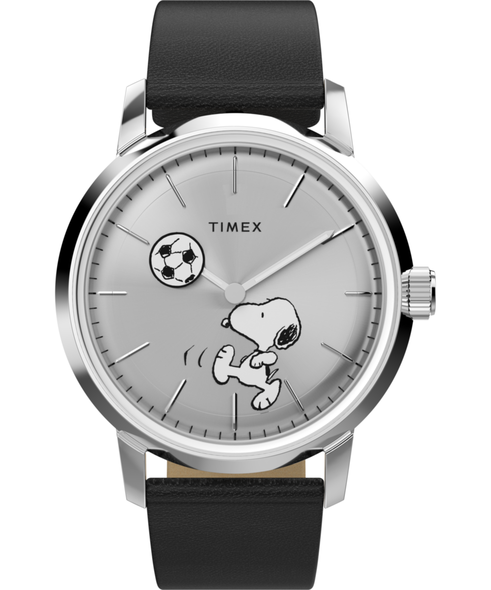 Heritage Peanuts x Timex Marlin Automatic Soccer 40mm Leather Strap Watch