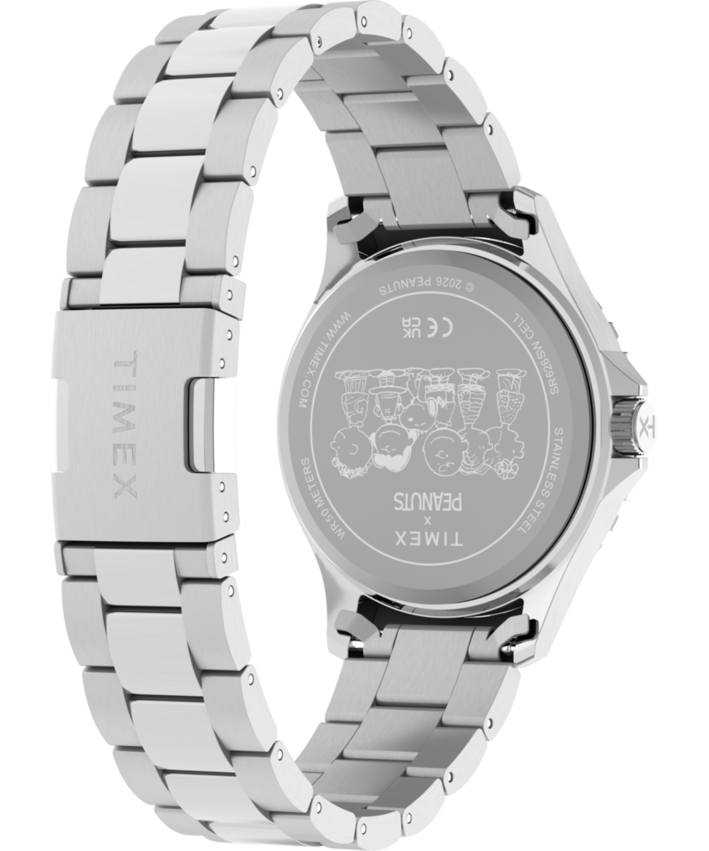 Heritage Peanuts x Timex Navi Snoopy Soccer 41mm Stainless Steel Bracelet Watch