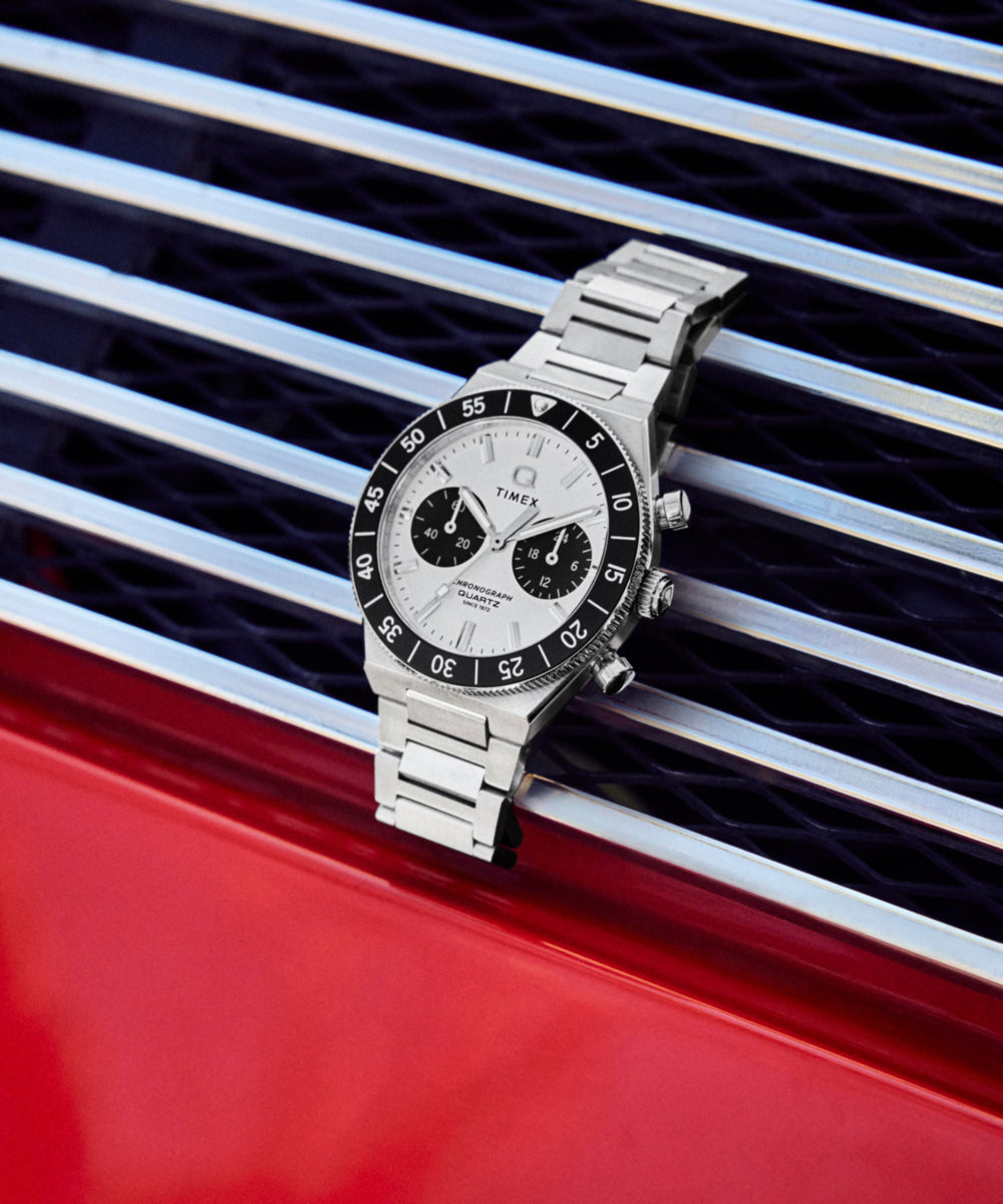Heritage Q Timex Continental Chronograph 40mm Stainless Steel Bracelet Watch