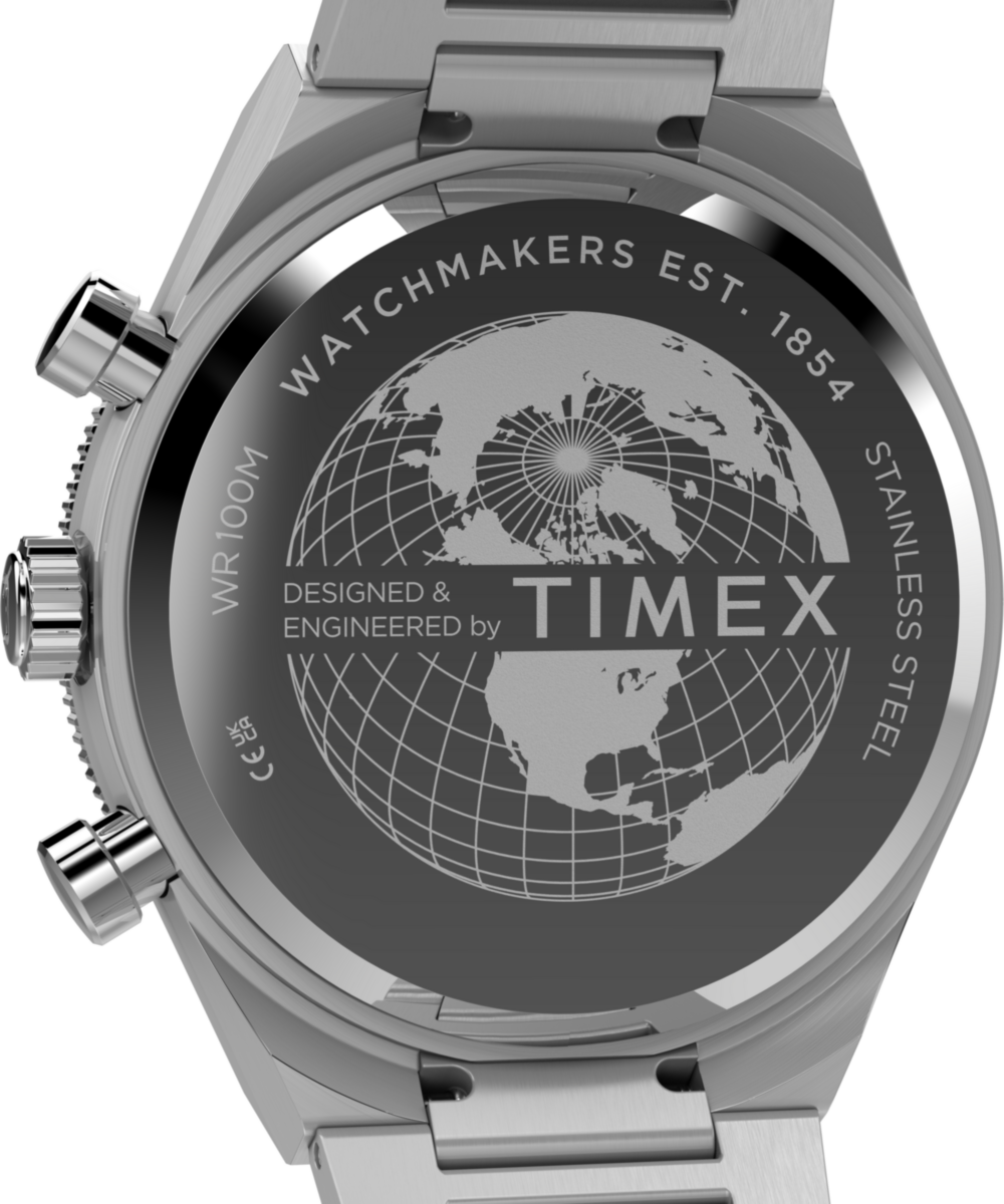 Heritage Q Timex Continental Chronograph 40mm Stainless Steel Bracelet Watch