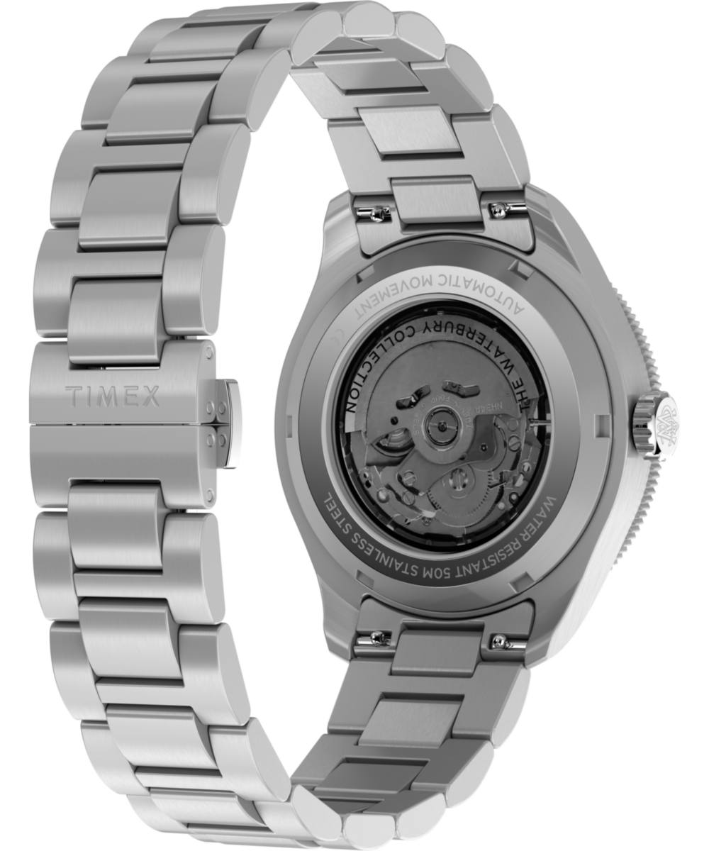 Heritage Waterbury Heritage Automatic GMT 41.5mm Stainless Steel Bracelet Watch