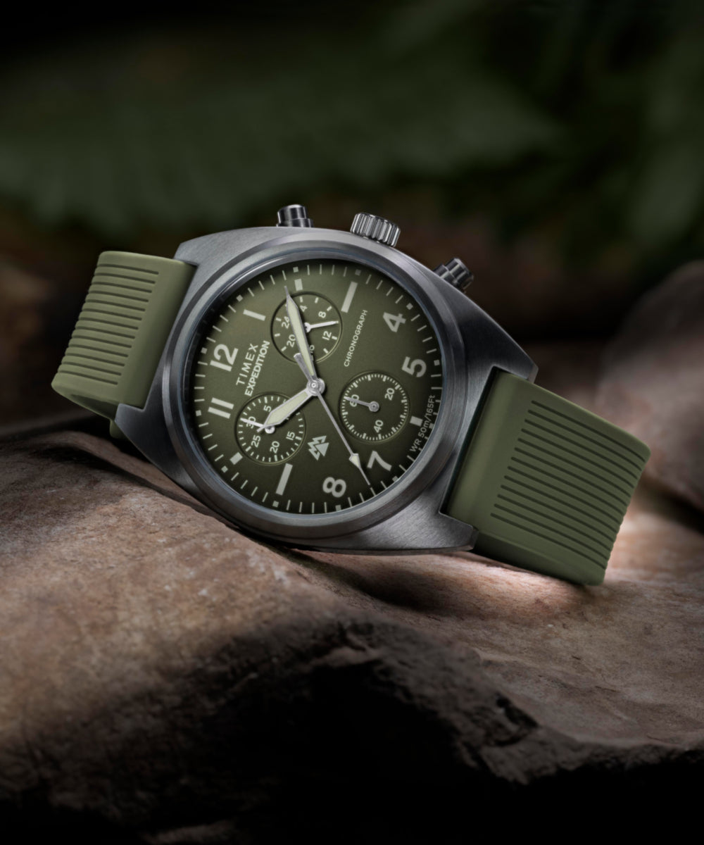 Heritage Expedition Capstone Chronograph 41mm Silicone Strap Watch
