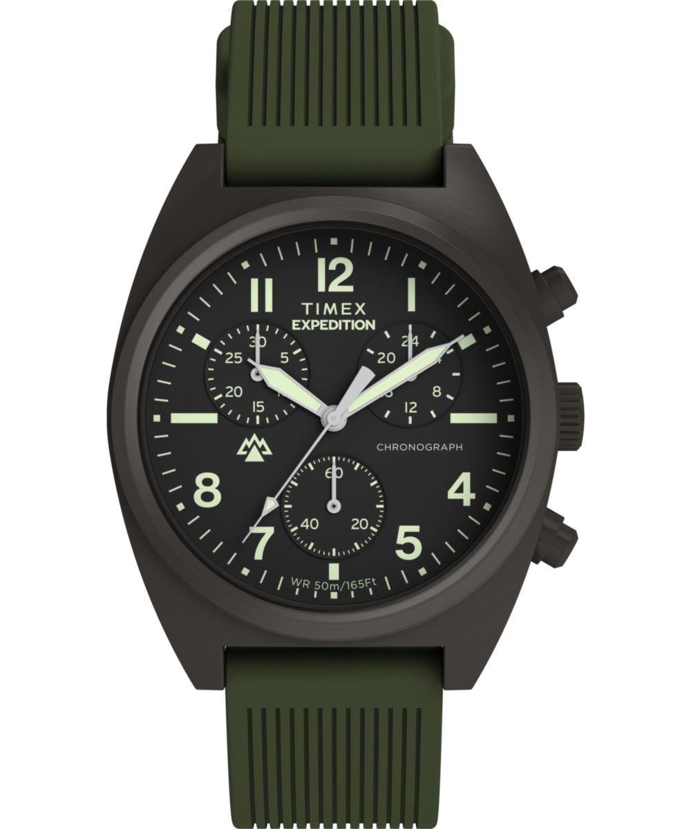 Heritage Expedition Capstone Chronograph 41mm Silicone Strap Watch