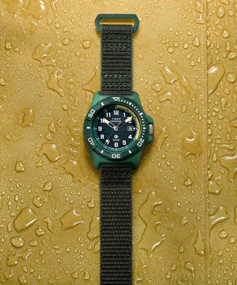 Heritage Expedition Freedive Solar 46mm tide Fabric Strap Watch